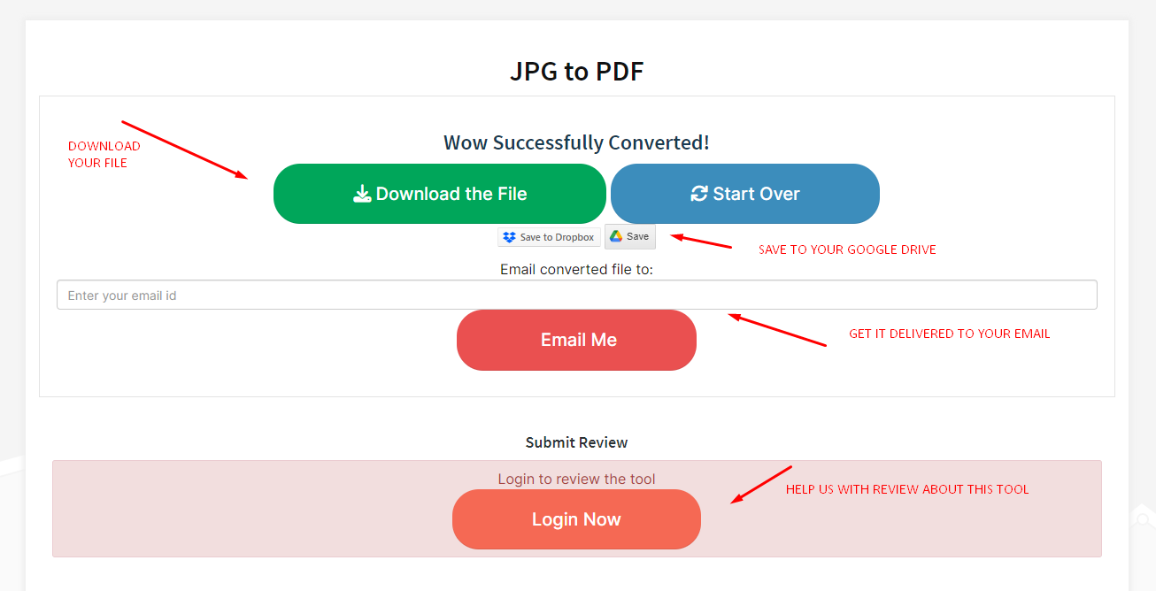 CONVERT JPG TO PDF ONLINE
