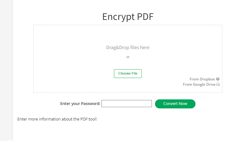 encrype PDF online 